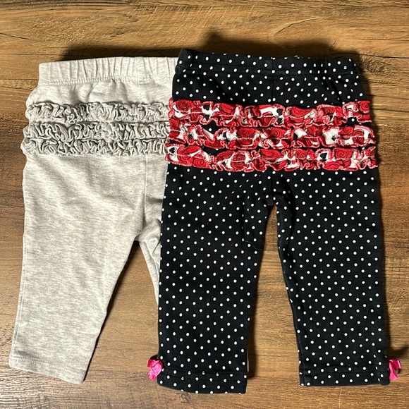 5/$20 Ruffle Butt Pants Set 3-6 Months - Picture 1 of 2